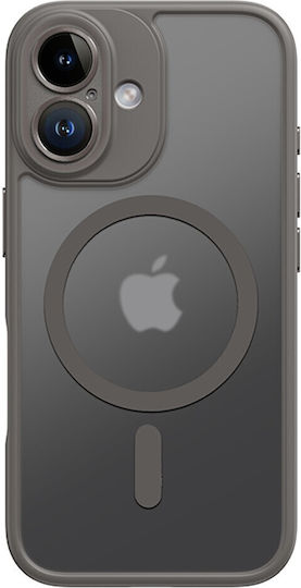 Rock Back Cover Silicone Gray (iPhone 16 Plus)