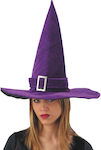 Velvet Witch Hat Purple 54cm