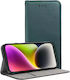 Techwave Смарт Кожен Калъф Motorola Edge 40 Pro Горско Зелено
