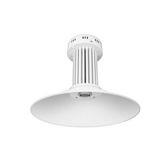KT Lighting Φωτιστικό Καμπάνα 80W Θερμό Λευκό με Ενσωματωμένο LED Λευκό