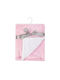 Mother's Choice Decke Wickeltücher für Kinderzimmer Vlies Weiß White And Pink 76x91cm