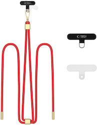 Tech-Protect C2s Neck Strap for Mobile Phones Red