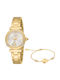Just Cavalli Animalier Women's Watch with Gold Metal Bracelet