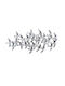 Wallity Wall Decor Martilar Silver Made of Metal 124x59cm