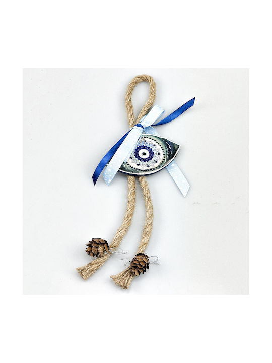 Lucrat manual Suspendata Amulet Ochi Albastru 1buc