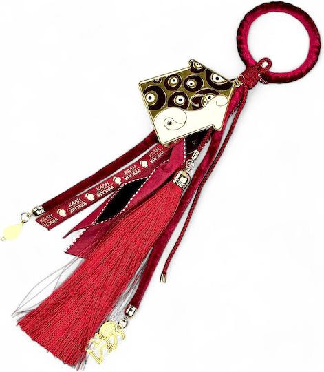 Пискюл Handmade Окачен Гоури Къща Burgundy 1бр