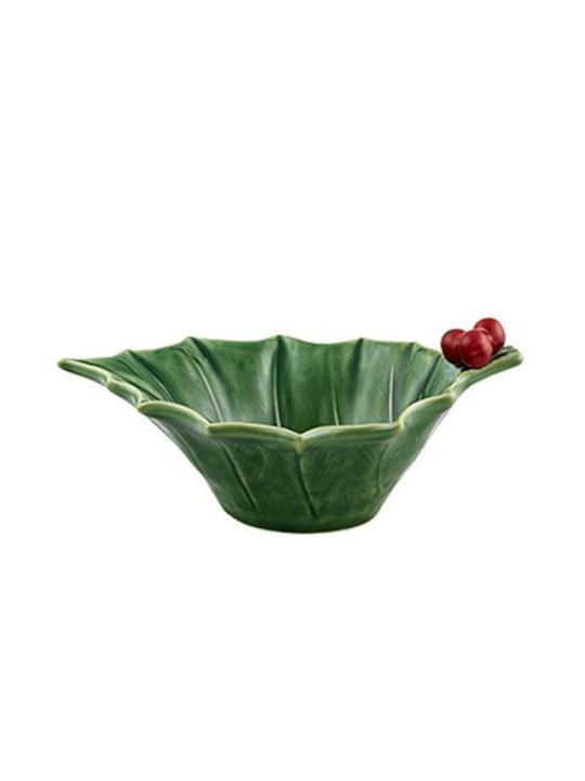 Bordallo Pinheiro Weihnachtlich Schale Keramik L21.5xB15.5cm.