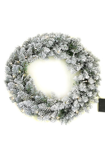 General Trade Weihnachtsdekoration Kranz Beleuchtet mit Durchmesser 50cm.
