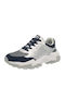 Damen Anatomisch Chunky Sneakers Silber