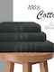 My Home Luxury Facecloth 50x90cm Black Weight 600gr/m²