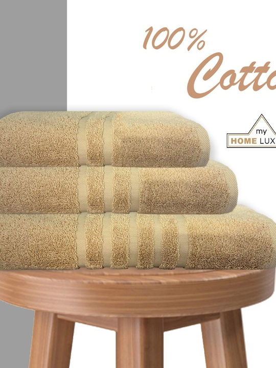 My Home Luxury Hand Towel 40x60cm Beige Weight ...
