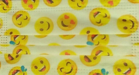 Poli Face Schutzmaske Emoji Yellow 5Stück