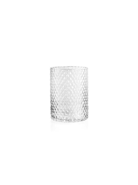 Fankon Flowers Διακοσμητικό Βάζο Γυάλινο Marissa Διάφανο Φ15xΥ20cm 6τμχ