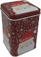 Metallisch Weihnachtlich Box für Geschenke Rot 10x7x7cm.