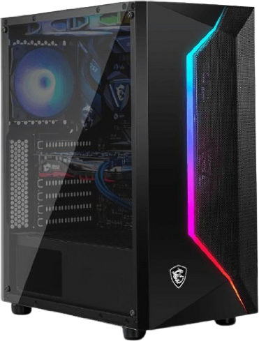 Vengeance Ghost-Q16 MSI Edition Gaming Desktop PC (Ryzen 7-5700/32GB DDR4/512GB SSD/Radeon RX 7600 XT/No OS)
