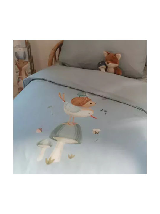 Little Dutch Baby Duvet Cover Denim Blue Denim Blue 120x150cm