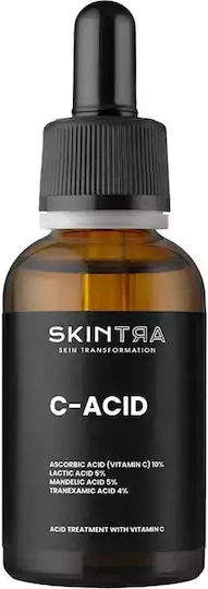 Skintra C-acid Αντιγηραντικό Serum Προσώπου με Βιταμίνη C για Αποτοξίνωση & Λάμψη 30ml
