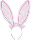 Spitzen-Hasenohren-Stirnband Accessoire Rosa