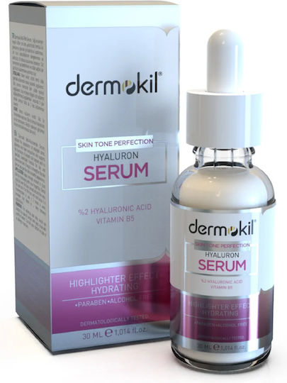 Dermokil Feuchtigkeitsspendend & Anti-Aging Serum Gesicht mit Hyaluronsäure & Vitamin B5 30ml