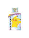 Pokemon Pok650bl Conținut set Husă de pilotă pentru copii Single cu față de pernă Bumbac Multicolor 140x200cm