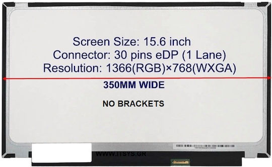 Monitor 15.6" LED / 60Hz / Touch / Slim 1280x800 30 Pin for Laptop NT156WHM-N44 V8.0