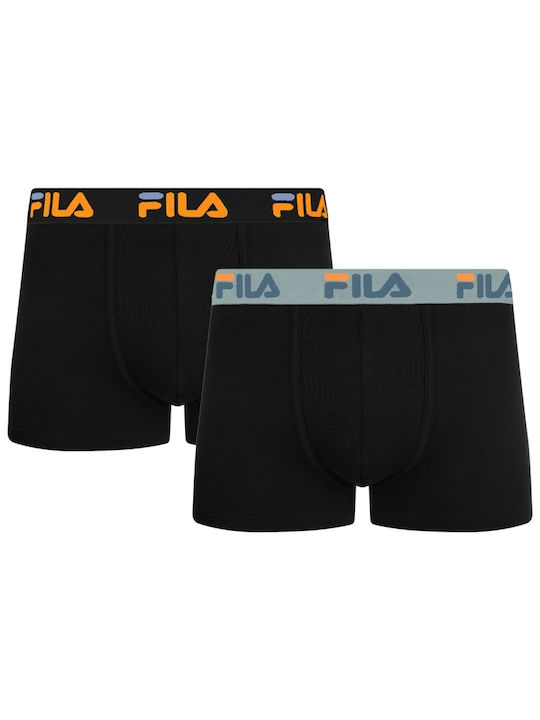FILA Ανδρικά Μποξεράκια Μαύρο 2Pack