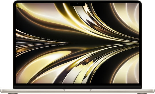 Apple MacBook Air 13.6" (2022) IPS Retina Display (M2-8-Core/16GB/256GB SSD/8-Core GPU) Starlight (GR Keyboard)