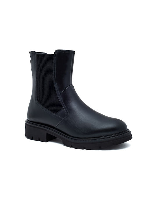 Leder Stiefeletten Damen Braun