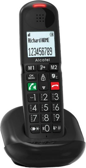 Alcatel XL685 Ασύρματο Τηλέφωνο με Ελληνικό Μενού Μαύρο
