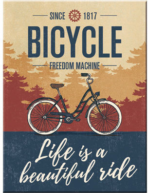 Nostalgic Μεταλλικό Μαγνητάκι Achtung Bicycle Beautiful Ride