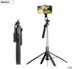 Remax P30 Selfie Stick Cell Phone Tripod Bluetooth Black