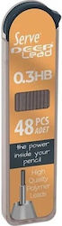 Serve 48 Mechanical Pencil Lead Refills HB Yellow Serve 48 Mechanical Pencil Lead Refills HB Yellow