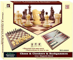 Holz-Schach-Backgammon-Dame #005.6920