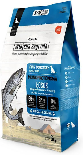 Wiejska Zagroda 6kg Dry Food for Dogs Grain-Free & Gluten-Free with Salmon