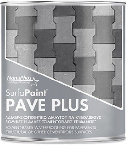 Surfapaint Pave Plus 5L Прозрачен Водоотблъскващ Препарат на Разтворителна Основа за Настилки