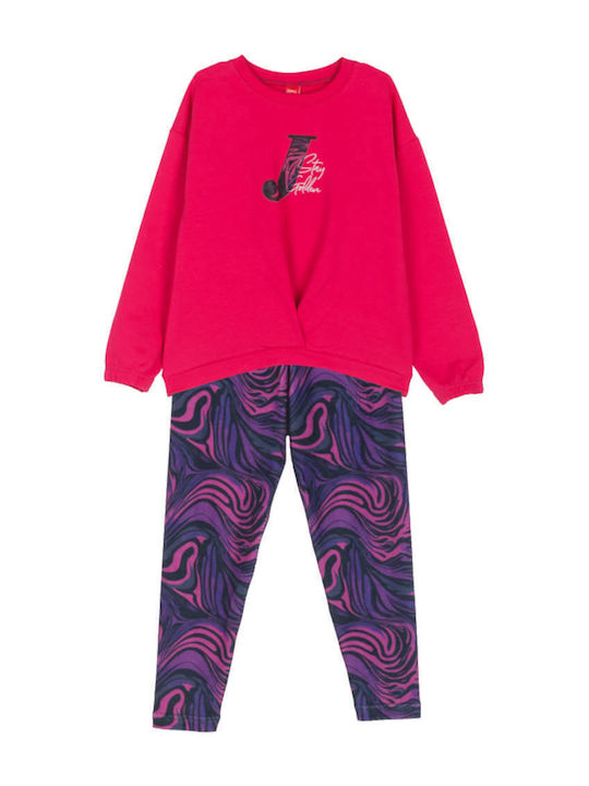 Joyce Kinder-Set mit Leggings Winter 2Stück Coral