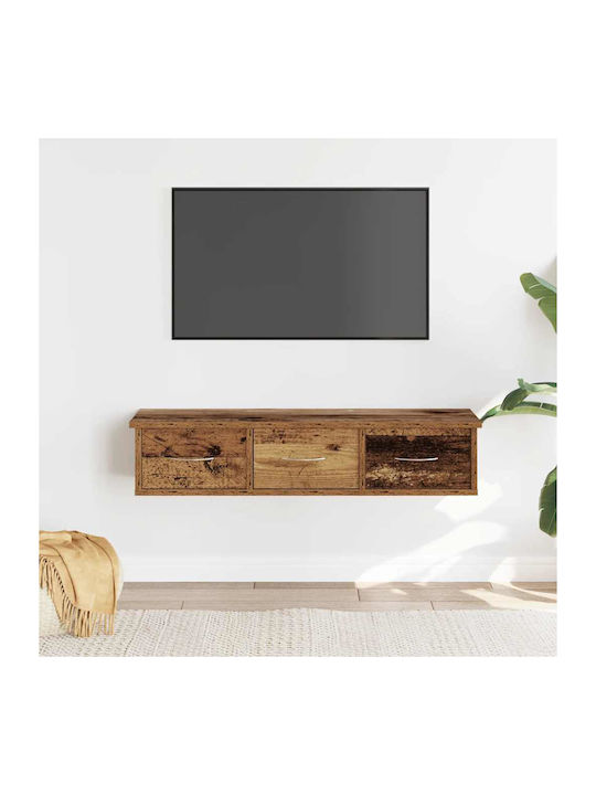Wand Wohnzimmer Nische aus Spanplatte Braune 88...