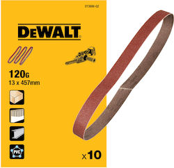 DEWALT Bandă de șlefuire K120 13mmx457mm Set 10buc