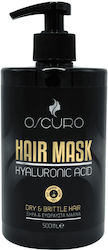 Oscuro Oro Hair Mask for Strengthening with Hyaluronic Acid & Keratin 500ml