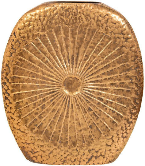 Goldene Metallvase 54x17x61,5 cm