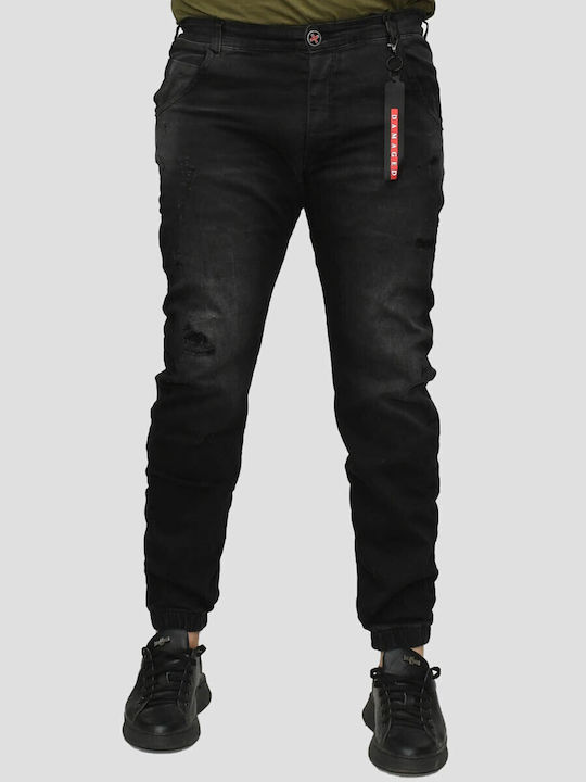 Damaged Jeans Ανδρικό Παντελόνι Τζιν Ελαστικό μ...