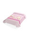 Bunny Bebe Babydecke Spanien Wickeltücher für Kinderzimmer Belpla Ster Samt Rosa 80x90cm