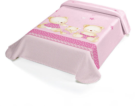 Bunny Bebe Κουβέρτα Ισπανίας Αγκαλιάς & Λίκνου Belpla Ster 80x90εκ.