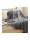 Astron Italy Ριχτάρι Πολυθρόνας Γούνινο 130x160εκ. Light Grey 19757