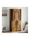 Double Door Wardrobe Old Wood 80x52x180cm