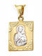 Goldjewels Halskette Amulett Göttliche Mutter aus Gold 9 K