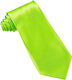 Neongrüne Satinkrawatte Accessoire