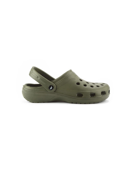 Fshoes Men's Clogs Green