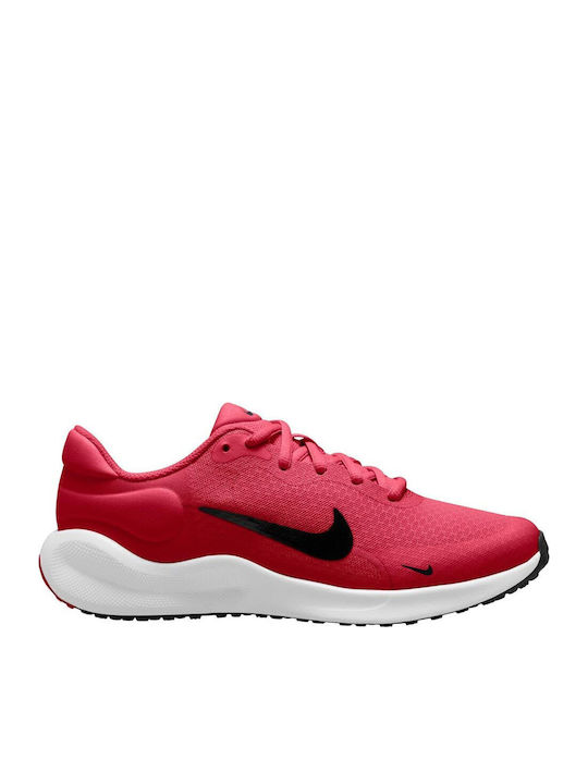 nike red colour sports shoes