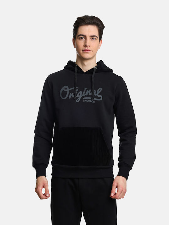 Paco & Co Sweatshirt Fleece with Hood Black